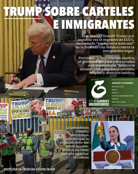Portada de En Cambio - Quintana Roo del 2025-01-21