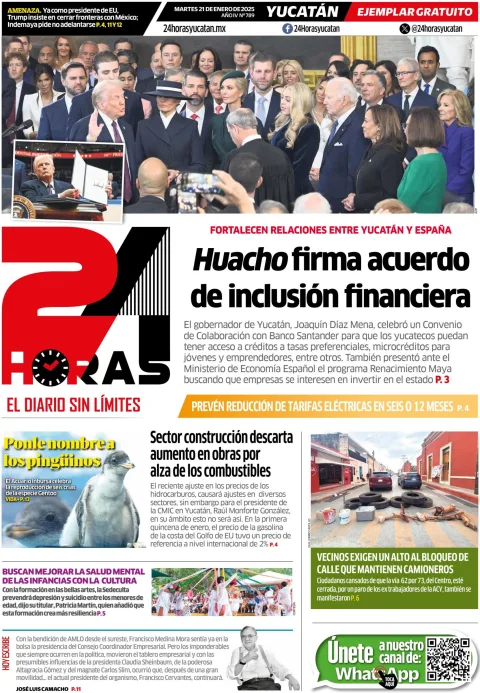 Portada de 24 Horas Yucatan