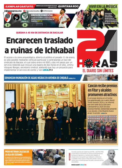 Portada de 24 Horas Quintana Roo