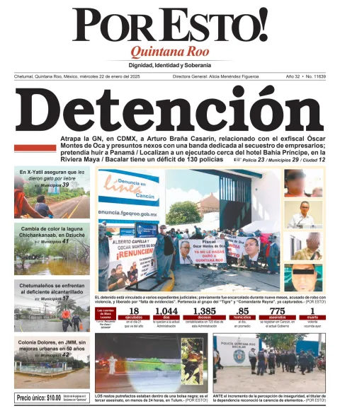 Portada de Por Esto (quintana Roo Chetumal)