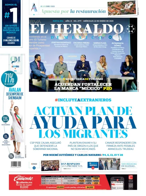 Portada de El Heraldo de Mexico