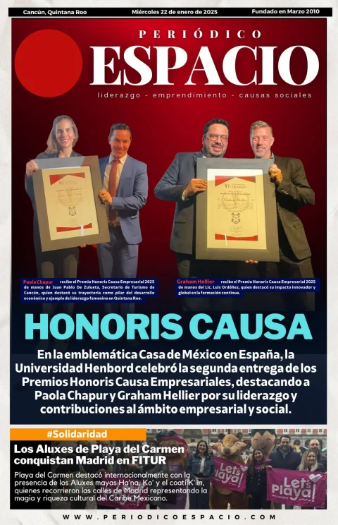 Portada de Periodico Espacio (contraportada) del 2025-01-22