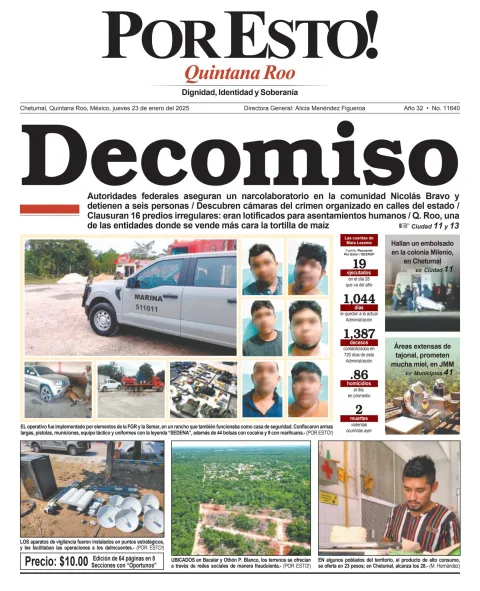 Portada de Por Esto (quintana Roo Chetumal)