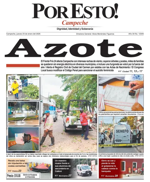 Portada de Por Esto (campeche)