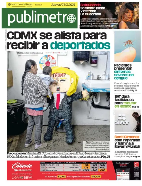 Portada de Publimetro Mérida del jueves, 23 de enero de 2025