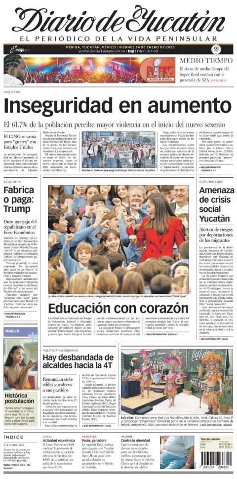 Portada de Diario de Yucatán