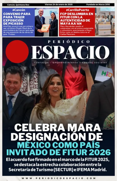 Portada de Periodico Espacio (portada) del 2025-01-24