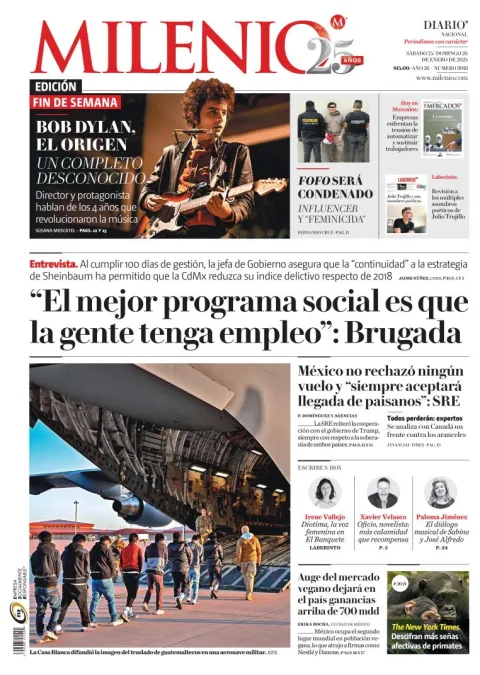 Portada de Milenio