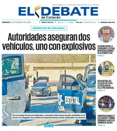 Portada de El Debate de Culiacán