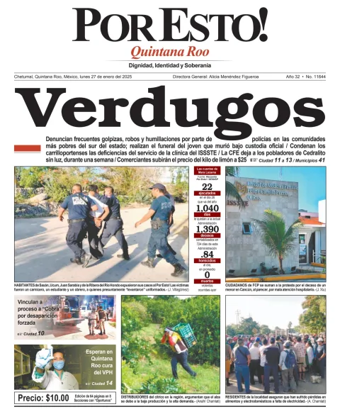 Portada de Por Esto (quintana Roo Chetumal)