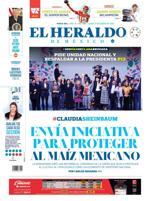 Portada de El Heraldo de Mexico