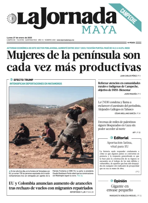 Portada de La Jornada Maya Campeche