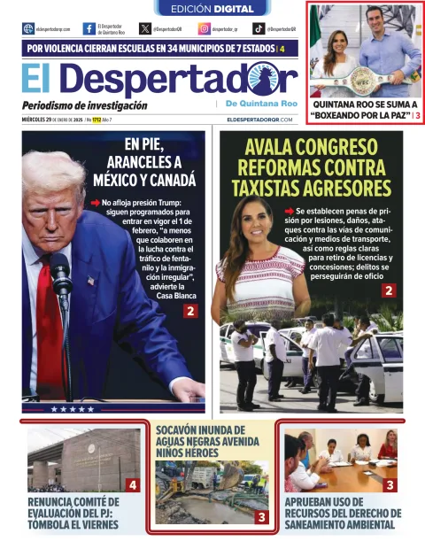 Portada de El Despertador de Quinatana Roo