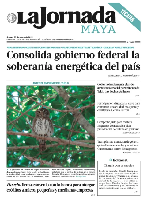 Portada de La Jornada Maya Yucatán