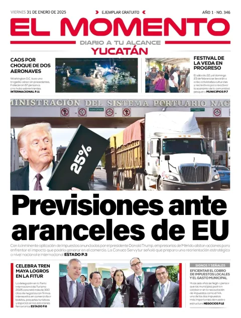 Portada de El Momento Yucatan
