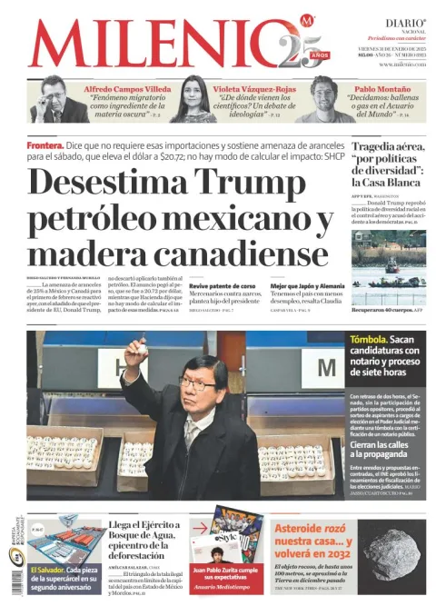 Portada de Milenio
