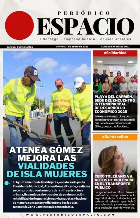 Portada de Periodico Espacio (contraportada) del 2025-01-31
