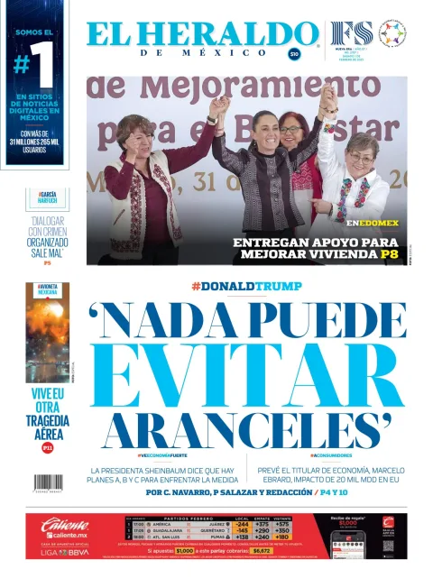 Portada de El Heraldo de Mexico