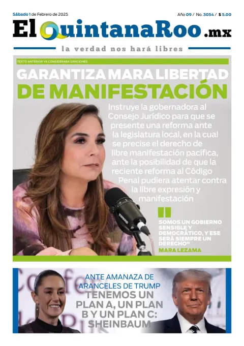 Portada de El Quintana Roo (portada)