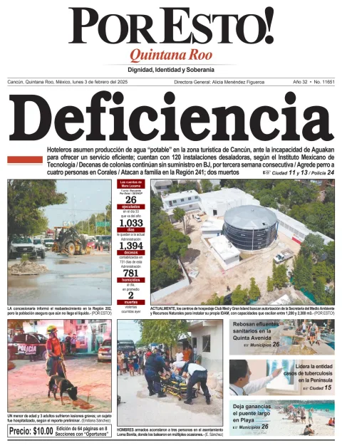 Portada de Por Esto (quintana Roo Cancun)