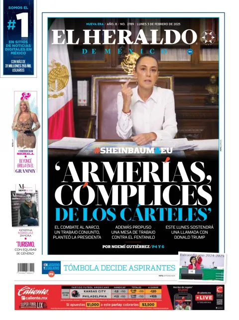 Portada de El Heraldo de Mexico