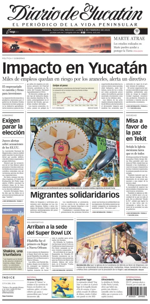 Portada de Diario de Yucatán