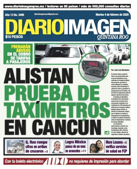 Portada de Diario Imagen Quintana Roo