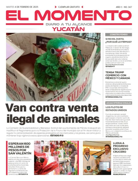Portada de El Momento Yucatan