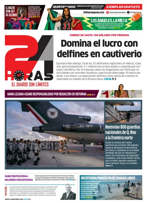 Portada de 24 Horas Quintana Roo