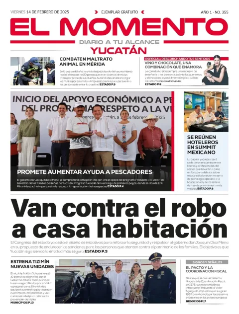 Portada de El Momento Yucatan