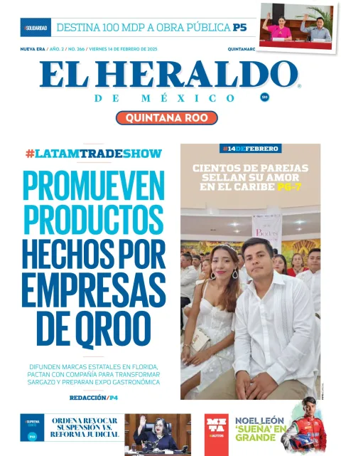 Portada de El Heraldo de Mexico - Quintana Roo