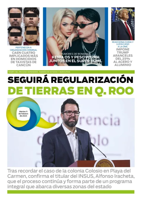 Portada de El Quintana Roo (contraportada)