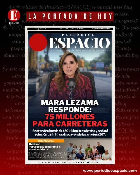 Portada de Periodico Espacio (portada) del 2025-02-14