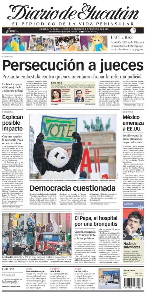 Portada de Diario de Yucatán