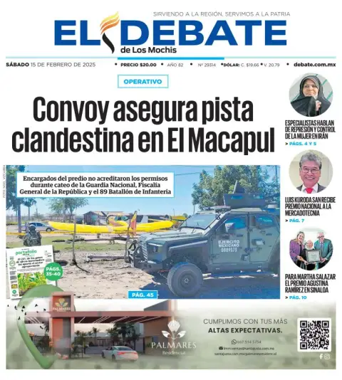 Portada de El Debate de los Mochis
