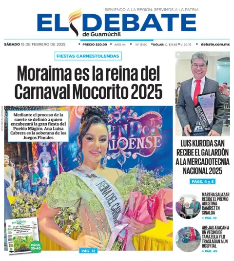 Portada de El Debate de Guamúchil