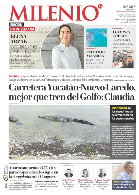 Portada de Milenio Tamaulipas