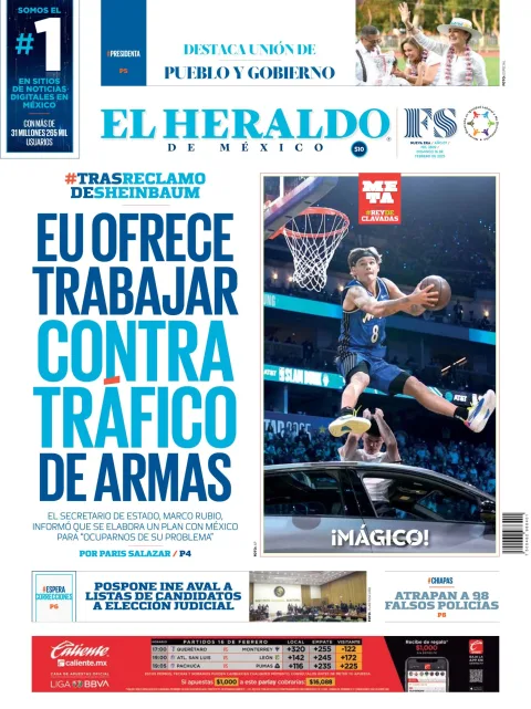 Portada de El Heraldo de Mexico