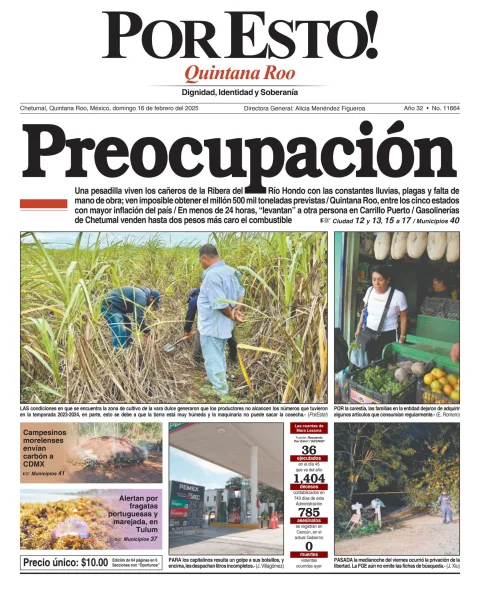Portada de Por Esto (quintana Roo Chetumal)