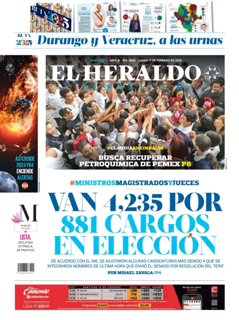 Portada de El Heraldo de Mexico