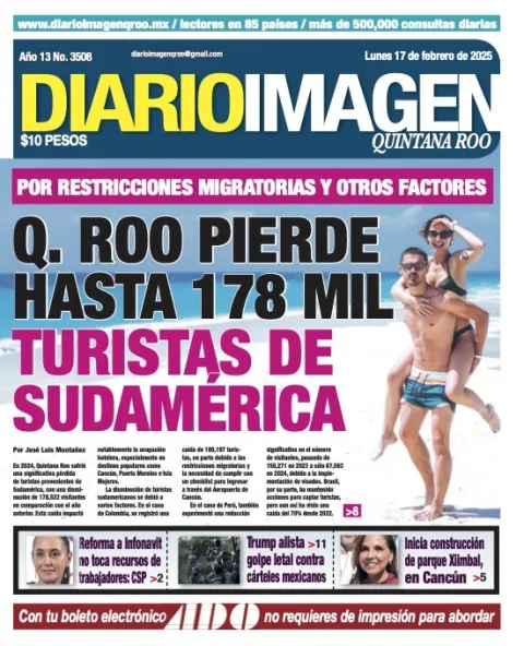 Portada de Diario Imagen Quintana Roo