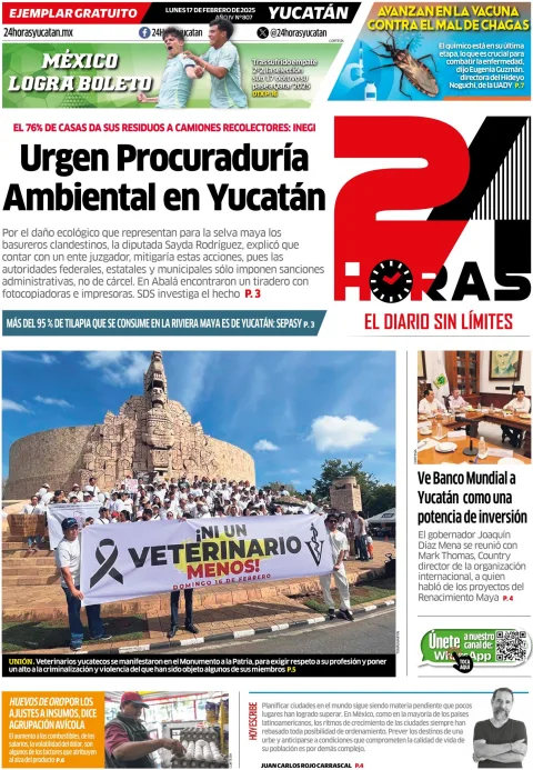 Portada de 24 Horas Yucatan