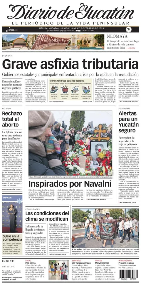 Portada de Diario de Yucatán