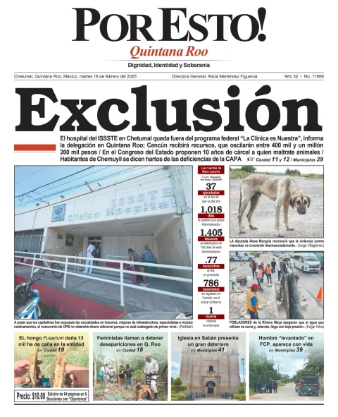 Portada de Por Esto (quintana Roo Chetumal)