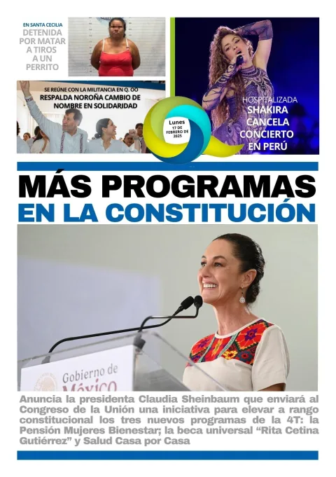 Portada de El Quintana Roo (contraportada)