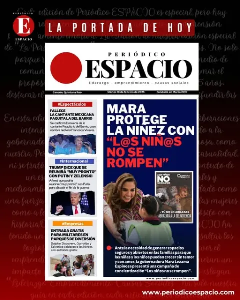 Portada de Periodico Espacio (portada) del 2025-02-18