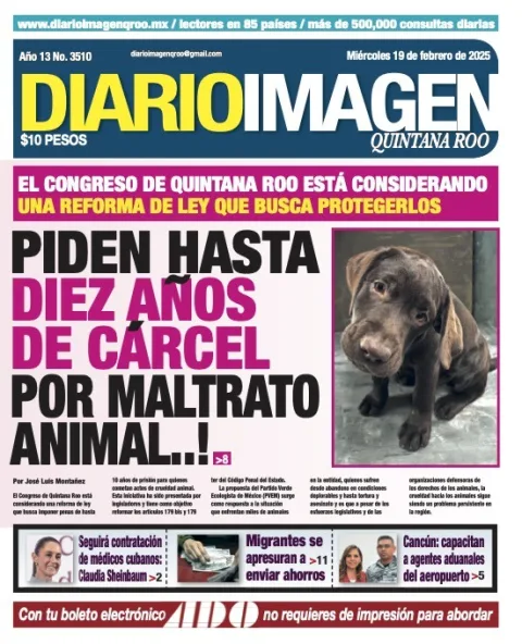 Portada de Diario Imagen Quintana Roo