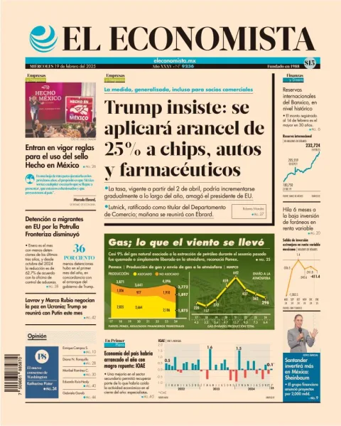 Portada de El Economista