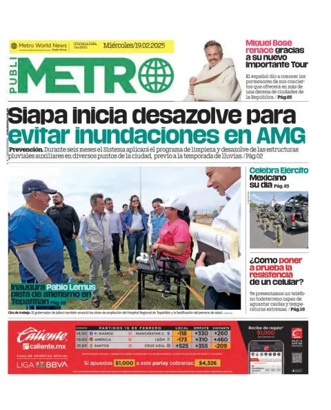Portada de Publimetro Guadalajara