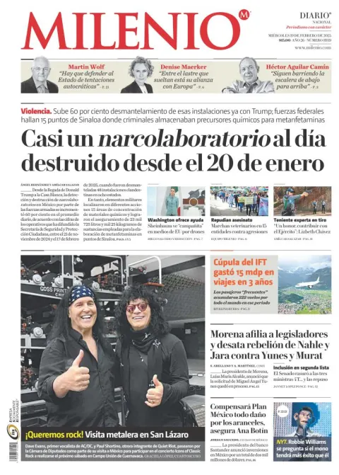 Portada de Milenio